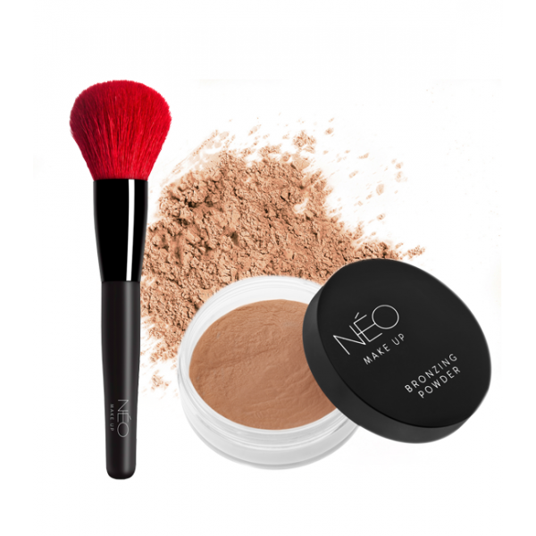 Zestaw puder brązujący Bronzing Powder + pędzel do pudru 04