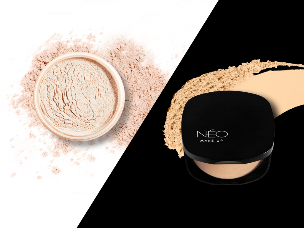 Sypki puder transparentny i puder prasowany od NEO Make Up